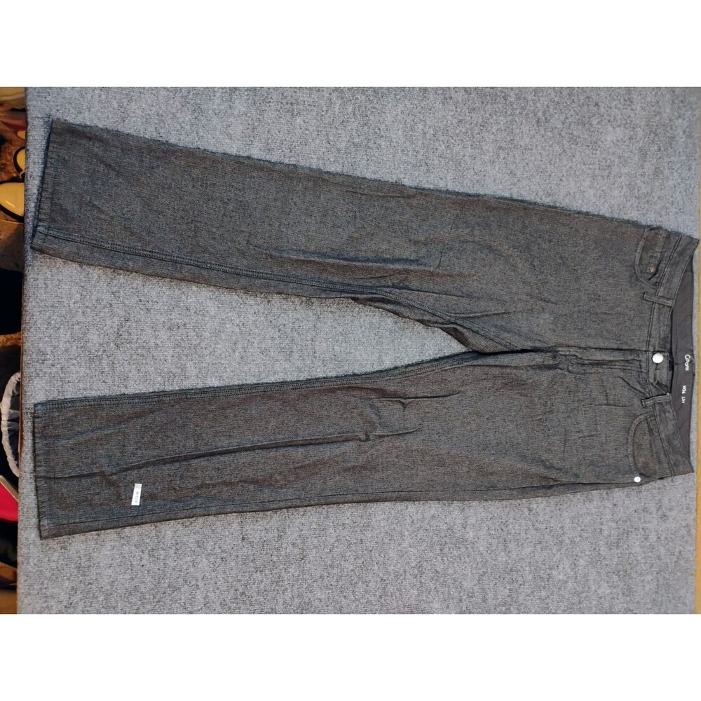 Calvin Klein Jeans Mens 36x34 Gray Straight Leg Denim Pants CK Casual